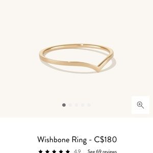 Mejuri wishbone ring